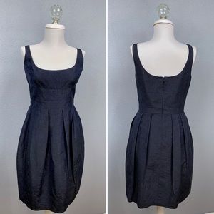 Elie Tahari silk blend banded empire waist dress